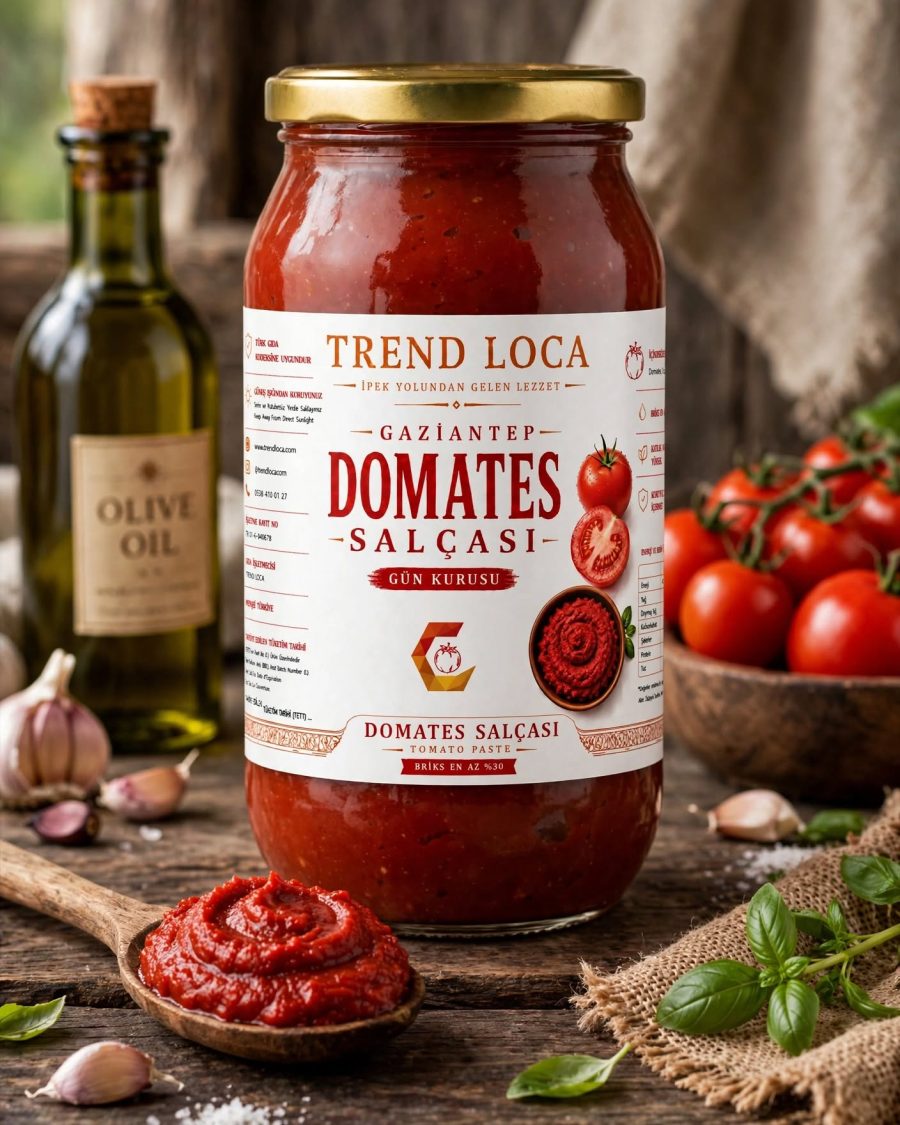 Domates Salçası 1 kg Cam Kavanoz
