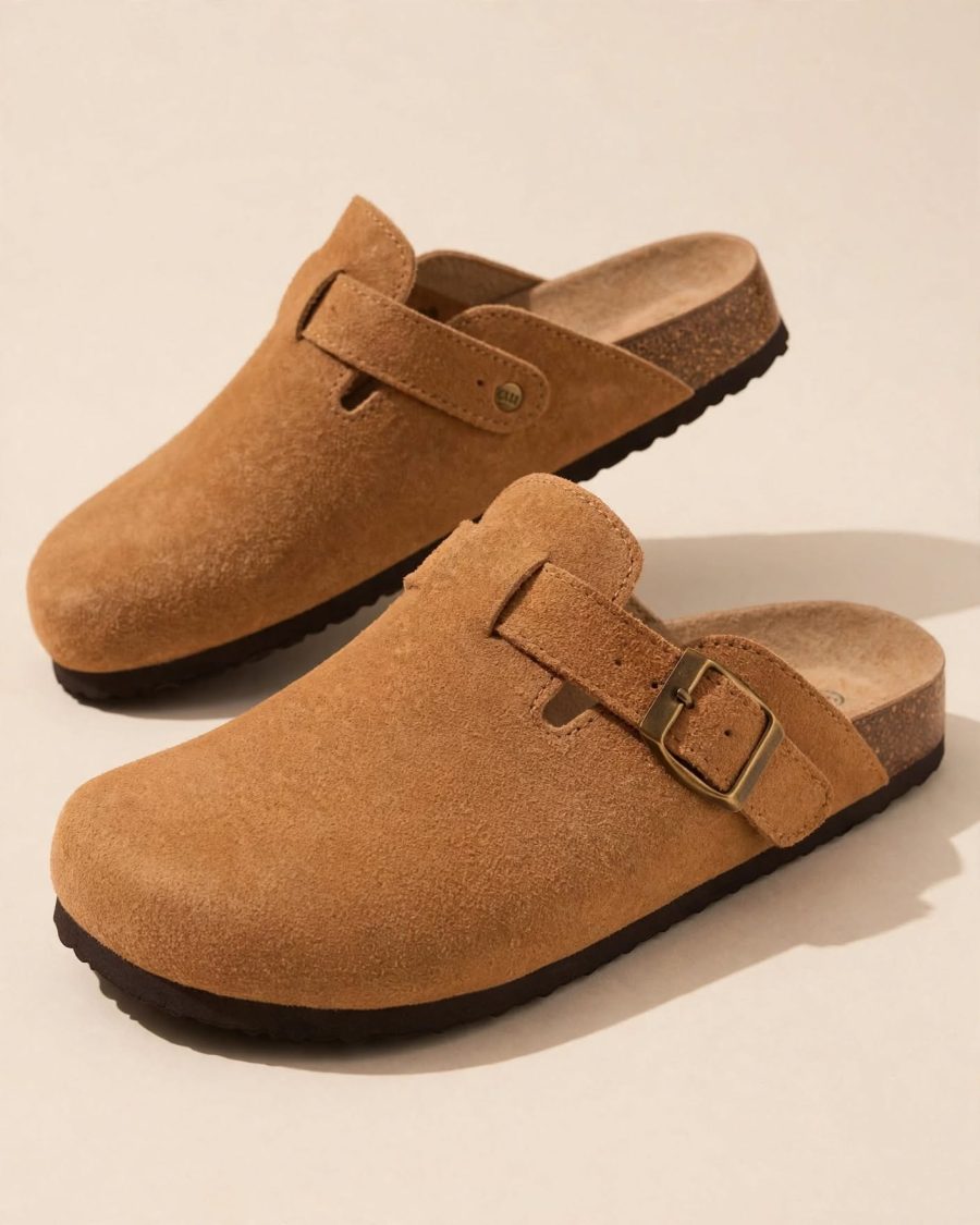 Unisex Anatomik Taban Süet Terlik Taba · Taba