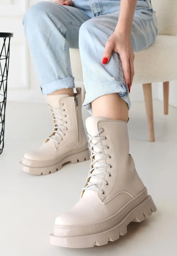 Cilt Bağcıklı Bot · Bej · No 1342