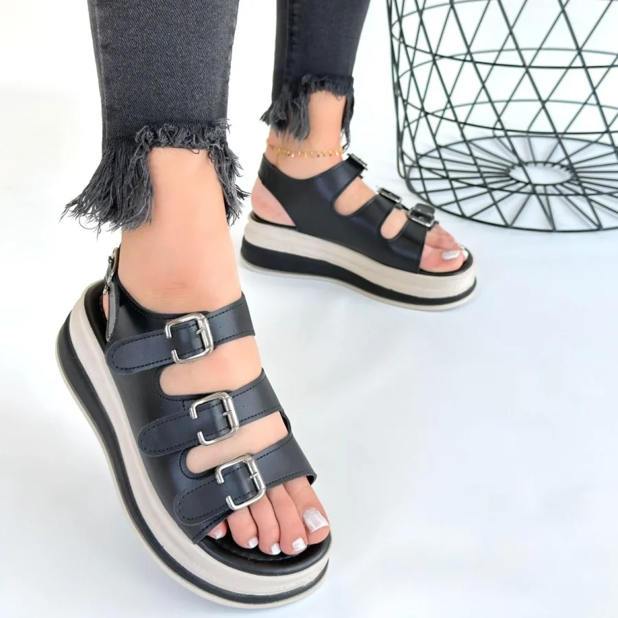 Cilt Sandalet · Siyah
