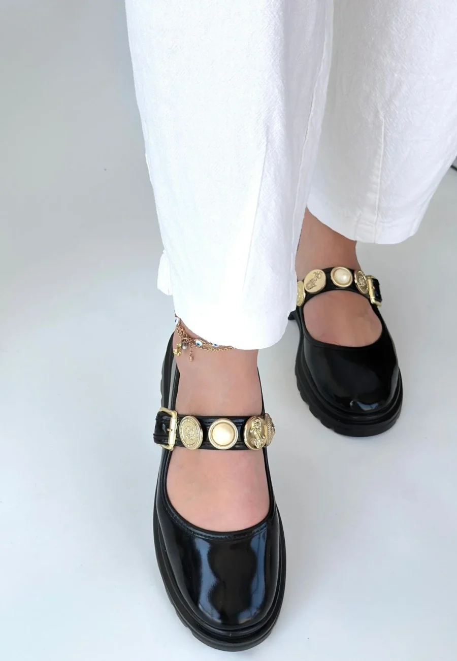 Rugan Oxford Ayakkabı · Siyah